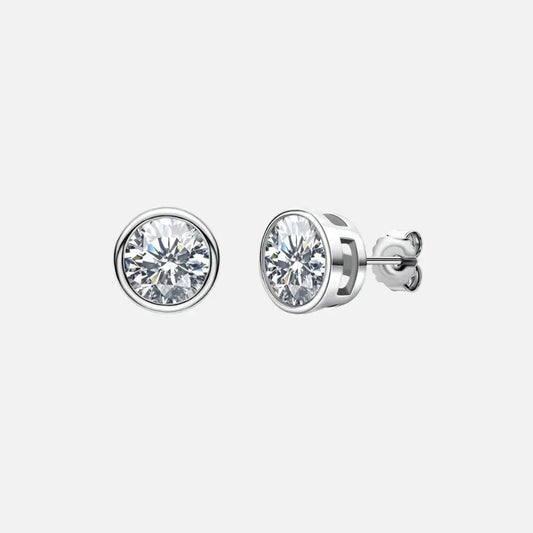 Moissanite Pavé Earrings - S925